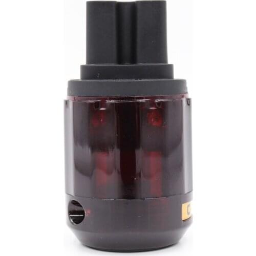 2Pcs C-079 24k Gold-Plated Pure Copper IEC Connector Power Cable Connectors