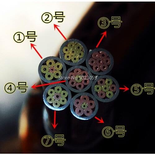 3mm Knife Mosaic Pin Handle Rivet Screw Flower Rivet Kitchen Knives Handle Mosaic Rivets 8cm Brass Copper Tube