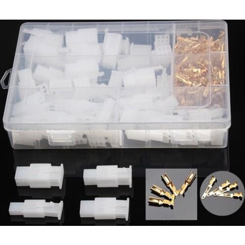 380Pcs 2.8mm 2 3 4 6 Pin WireTerminal Connector Car Motorcycle Electrical Fixed Hook Male Female Terminals