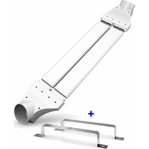 75 - 200mm Cross Girder Ventilation Duct Cross Beam Flat Air Duct Flat Oval Tubing Transitioner Total Heat Exchanger HVAC Duct