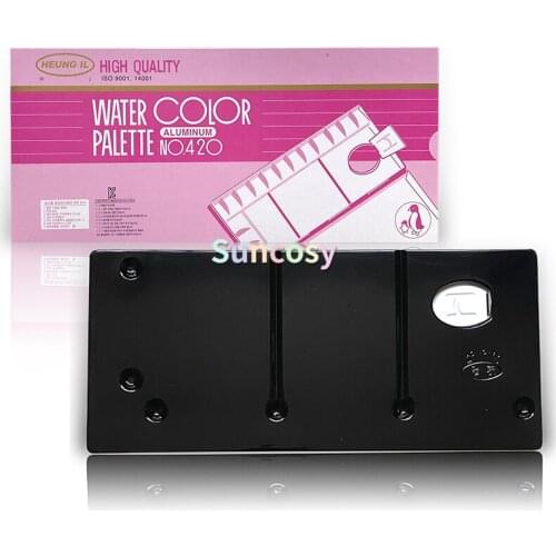 HEUNG IL Aluminum Watercolor Palette 20 Well AL 420 No.420 Metal 303 x 137 mm