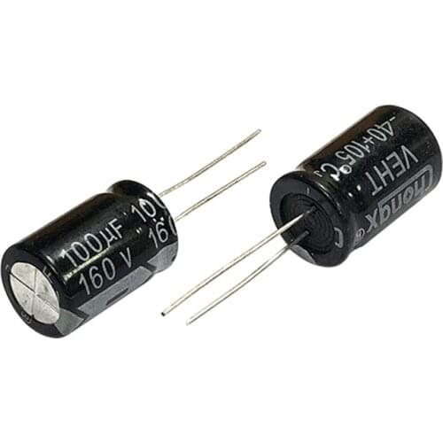 160V100uf Volume 13x20mm aluminum electrolytic capacitor 5pcs
