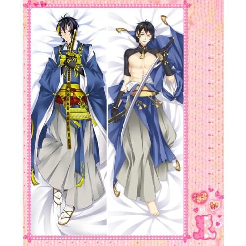 Anime Cartoon xxb Double Bolster Hugging Pillow Case Pillow Cover Pillowcase Peach Skin 2 Way No.58013