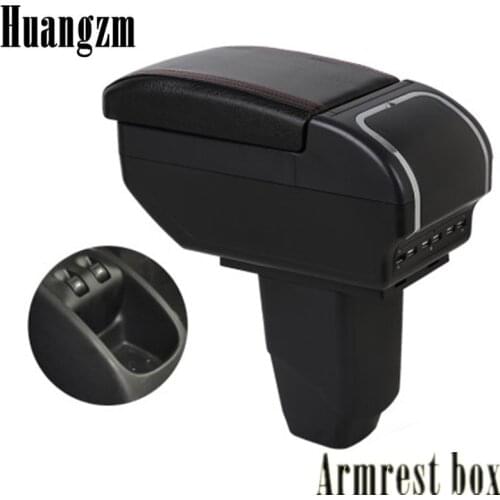 Car Center Centre Console Storage Box For Peugeot 206 207 Armrest box 9 USB Charging