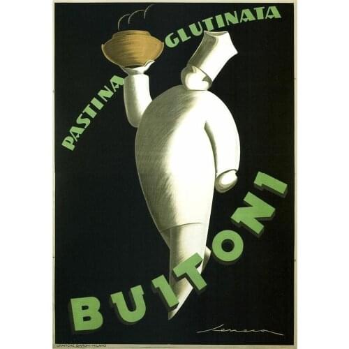 Buitoni Pastina 1928 - Italian food LARGE METAL TIN SIGN POSTER WALL PLAQUE