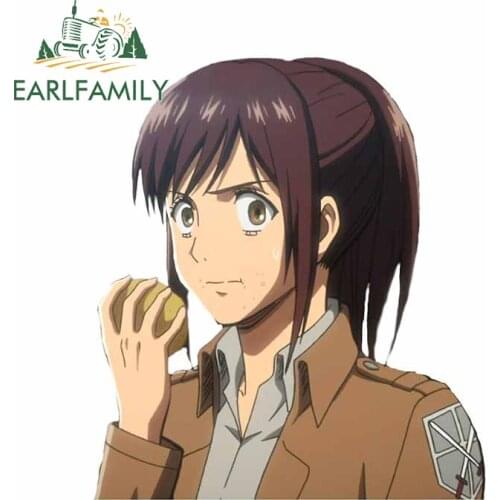 EARLFAMILY 13cm x 11.3cm For Attack on Titan Car Bumper Stickers Window Decal Surfboard Waterproof Custom Printing Decoration