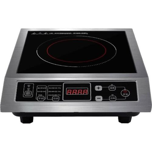 High-Power Induction Cooker 3500W Commercial Stainless Steel Induction Cooker Household Stir Fry Battery Stove Plane