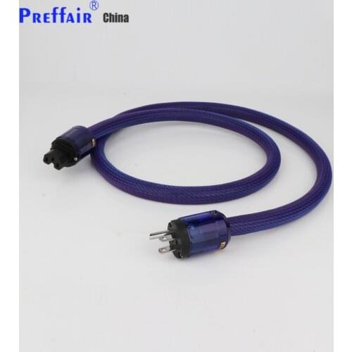 Hifi Power Cable Two core silver plated Power Cord with EU Plug AC cable line audio amp cable AU US Plugs