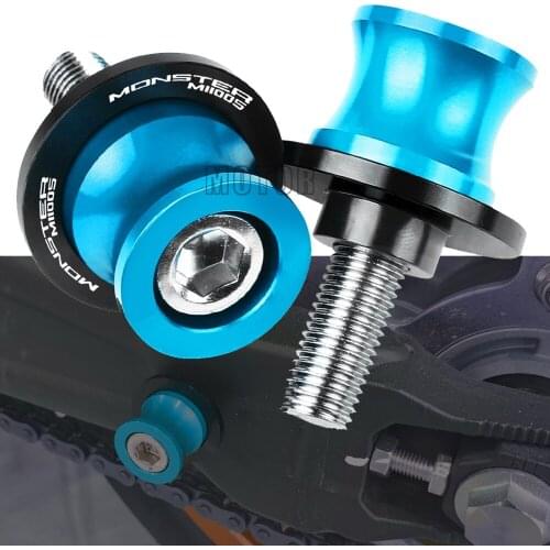 Motorcycle Swingarm Spools 6MM 8MM Stand Screws Aluminum Accessories For DUCATI MONSTERM1100S MONSTER M1100S M 1100 S EVO 2009