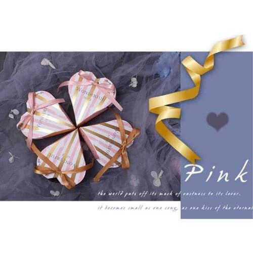 Heart-shaped candy box Gift Packaging Paper Gift Bags Paper With Wedding Baby Shower Birthday party decoration