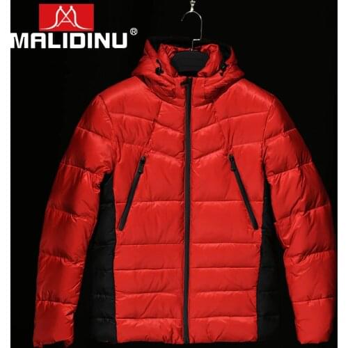 MALIDINU 2020 Down Jacket Men Warm Winter Down Coat Brand 70%White Duck Down Winter Thick Parka Jacket Man Down Jackets Sport