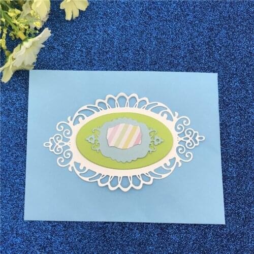 Metal Cutting Dies Picture frame Oval tencils for DIY Scrapbooking/photo album Decorative Embossing DIY Paper Cards