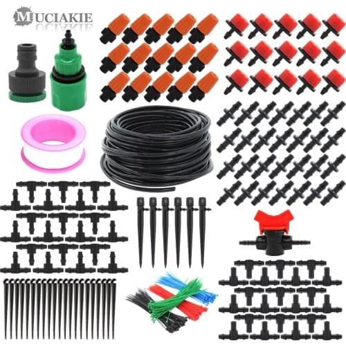 MUCIAKIE 5M To 50M Micro Drip Misting Irrigation System With 360 Degrees Yongquan Sprinklers Garden Plant Watering Device Kit