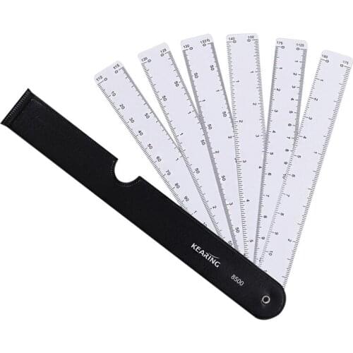 2PCS Multi-Functional Fan-Shape Scale Ruler Folding Multi-Scale Drawing Rule Engineering Design Drawing Tool Ruler Chancery