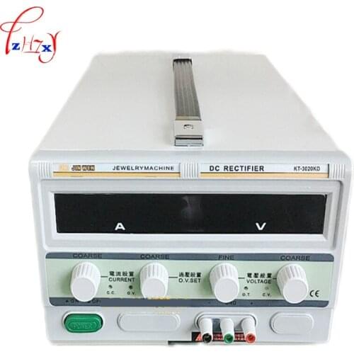 Desktop 20A digital display plating machine KT-3020KD digital electroplating machine jewelry plating equipment 220V 1PC