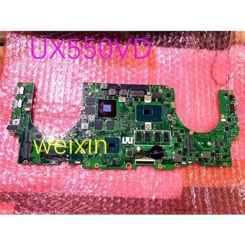 New For ASUS ZenBook Pro UX550VD UX550VW UX550V Laptop Motherboard REV:2.0 I7-7700 cpu and 1050TI GPU mainboard