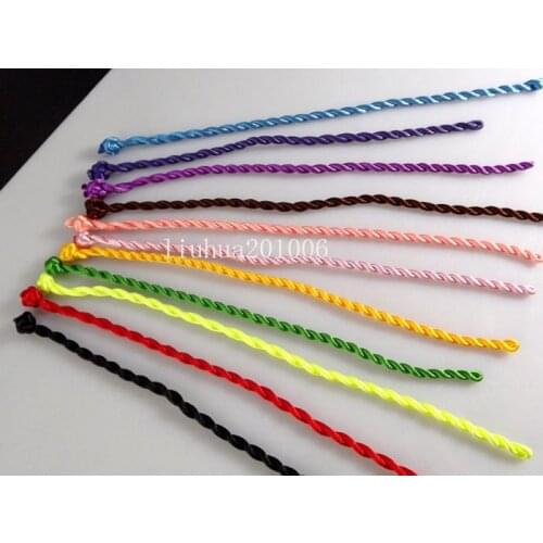 WHOLESALE 100 pcs Mixed color silk Bracelet Wrist knot lot jewelry