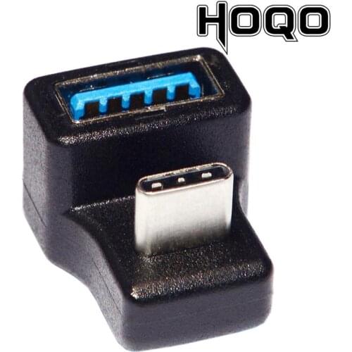 180 Degree Up Down Left Right Angled Type-C USB-C OTG To USB 3.0 Female Extension Adapter for Cell Phone&Tablet Elbow Adapter