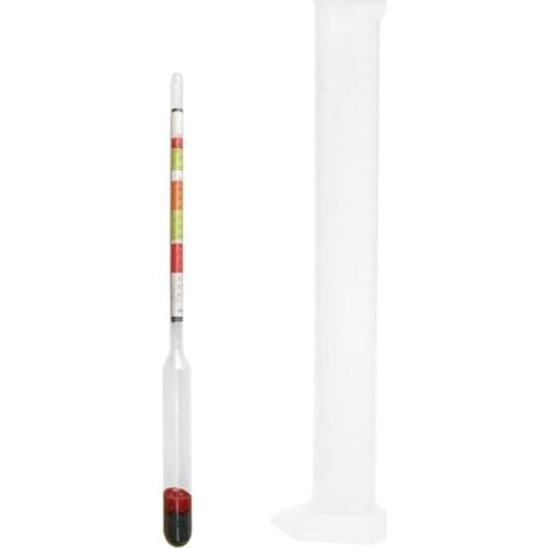 Beer alcohol meter 0.990-1.160 Portable 3 IN 1 Alcoholometer Hydrometer Glass