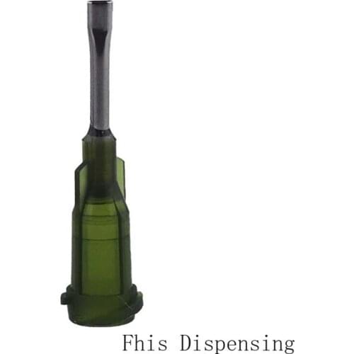 Flat Nozzle 0.5 " 14G Pipe Length Dispensing Needles Pack of 20