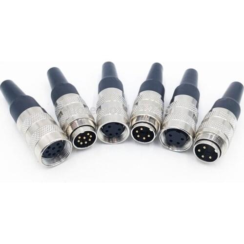 M16 Sensor connector waterproof IP65 male&female plug 2 3 4 5 6 7 8 12 14 16 19 24Pin
