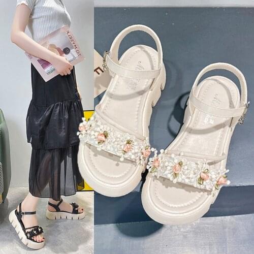 Womens Sports Sandals 2021 Summer New Womens Shoes Platform Lightweight Comfortable Rome Beach Casual Shoes