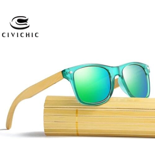 Chic Bamboo Sunglasses Women Polarized Glasses Retro Cat Eye Glasses Mirror Coated Driving Oculos Wood Gafas De Sol Mujer KD039
