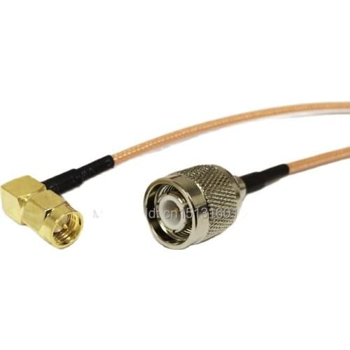 New Modem Connexion Cable SMA Male Plug Right Angle To TNC Male Plug Connector RG316 Cable 15CM 6inch Adapter RF Pigtail