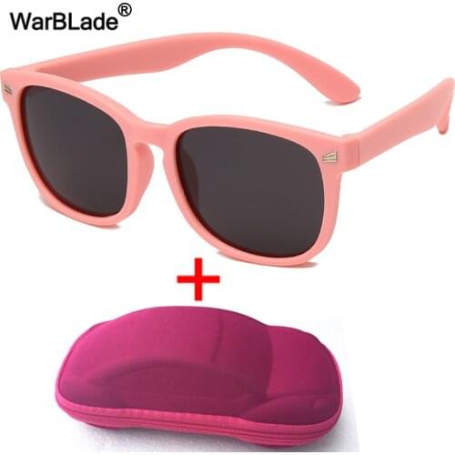 WarBlade Children Polarized Sunglasses TR90 Flexible Kids Sunglasses UV400 Retro Boys Girls Baby Outdoors Goggle Shades Eyewear