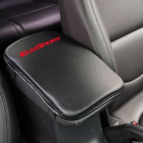 Stylish and soft Pu Leather Car Armrest Storage Protection Cushion For Ford Ecosport