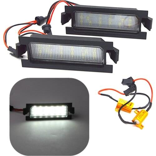 2Pcs Error Free LED License Plate Lights For Hyundai I30 CW GD 5D Accent Elantra GT Kia Pro Ceed 2 Car Tail Number Plate Lamps