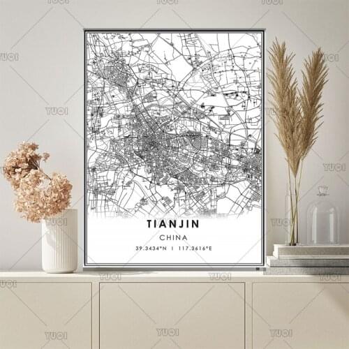TURIN THEBAHAMAS TIANJIAN TOKYO TURKEY City Map Poster PaintingWorld CityMap