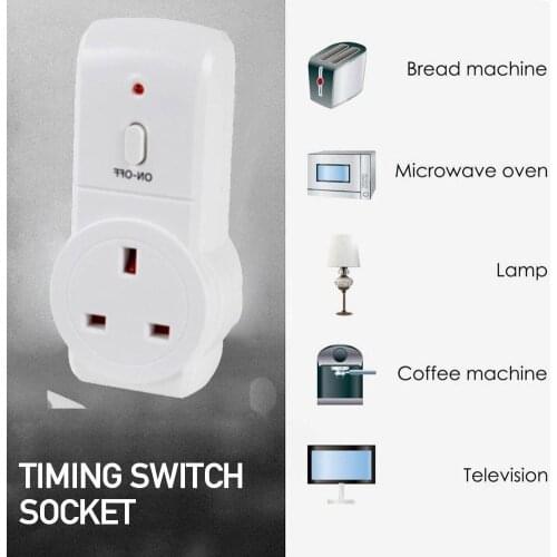 Wireless Remote Control Smart Socket EU UK French Plug Programmable LED AC, 433.92MHZ 50HZ 240V Wall Outlet Electrical Swit S0T1
