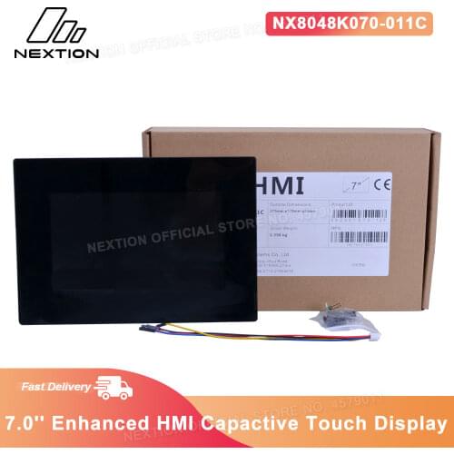 Nextion Enhanced NX8048K070-011C - 7.0'' LCD Capactive Multi-Touch Display Built-in RTC 8 Digital GPIO HMI With Enclosure