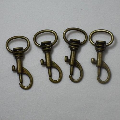 35MM Bronze Hook Clasp Stainless Steel Lobster Clasp Keychain Key Ring Craft Jewery Findings Light Gold DIY Sewing Craft