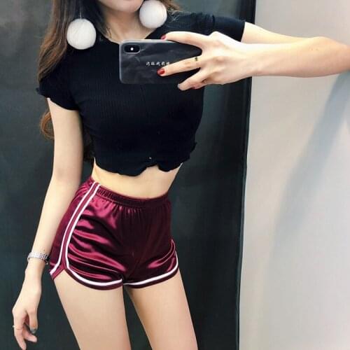 Women Yoga Shorts High Waist Cycling Bike Shorts Summer Short Running Fitness Elastic Shorts Waist Shorts Size S-XL