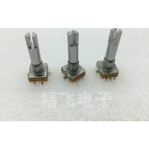 1 piece of EC11 encoder with switch patch foot 30 positioning 15 pulse shaft length 27MM