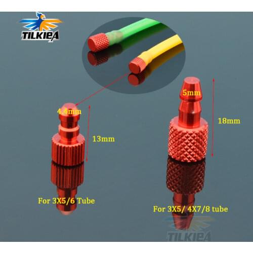 1pcs Good Quality Aluminum Alloy Gas Fuel Pipe Tube Stopper Dot Line Plug for Fuel Line RC Boat Car Tube Inner Diameter 3/4mm