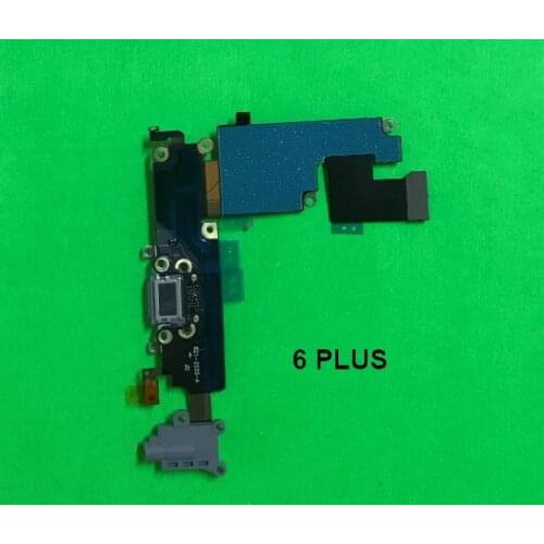 10pcs OEM Dock Connector Usb Charger Charging Port Flex Cable Ribbon with Headphone Audio Jack for iPhone 6 plus 5.5