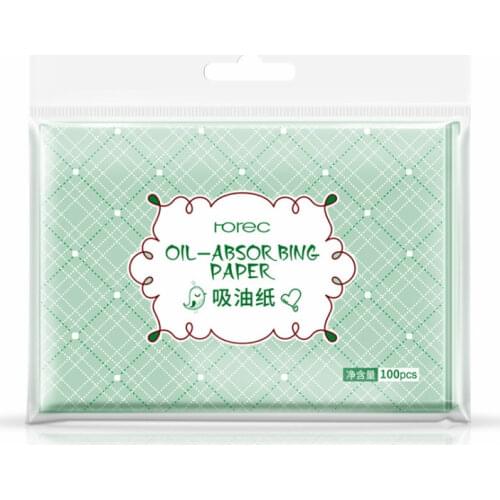 100sheets/pack Green Tea Facial Oil Blotting Sheets Paper Cleansing Face Oil Control Absorbent Paper Beauty makeup tools