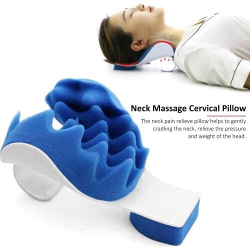 25.5*15.7*13cm Head Pillow Portable Head And Neck Massage Pillow Slepping Pillows Support Cushion For Neck Shoulder Cervical