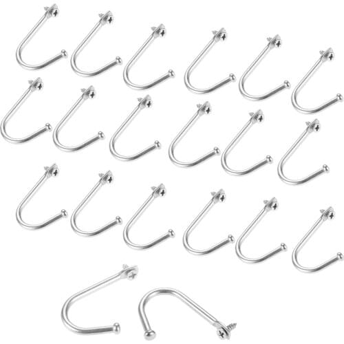 50Pcs 34*24mm Zinc Alloy Small Wall Hooks Kitchen Bathroom Door Coat Hook Hanger Towel Clothes Handbag Hanger Hooks & 50 Screws