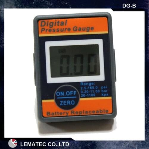 6 PCS LEMATEC 1/8" Digital air pressure gauge air accessory High Precision Taiwan Made for air in-line pressure gauge