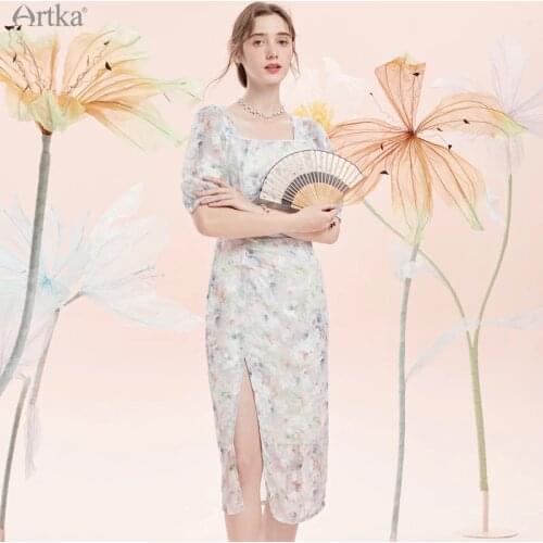 Летние платья с разрезом Artka China At AliExpress