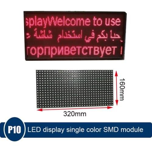 DIY Led Message Board P10 Red Semi-outdoor LED display,P10 LED Module+WiFi Control card+power supply+Magnetic screw+16P Cable