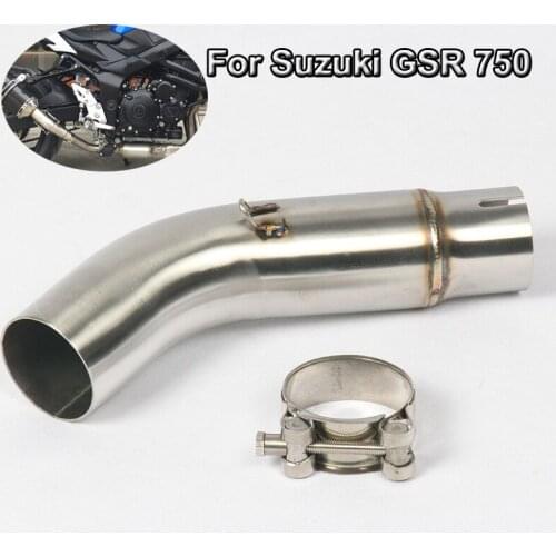 For Suzuki GSR 750 GSX-S750 Motorcycle Exhaust Muffler Middle Link Connect Pipe Slip on