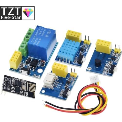 ESP8266 5V WiFi relay module DS18B20 DHT11 RGB LED Controller Things smart home remote control switch phone APP ESP-01S