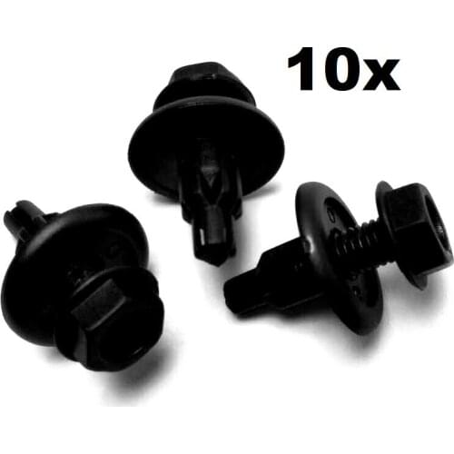 10x OEM Fastener Push-Type Splash Shield Retainer Clip For Honda Accord/CR-V/Civic / Integra #91516-SK7-013