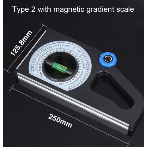 Engineering inclinometer slope measuring ruler magnetic horizontal angle universal slope degree multi-function measuring