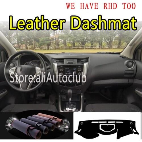 For Nissan D23 NP300 Navara terra Renault Alaskan G3 2015-2020 Leather Dashmat Dashboard Cover Pad Dash Mat Sunshade Carpet Car